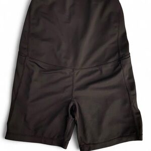 Senita Athletics Maternity Black Bike Shorts